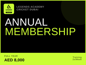 Annual Membership x2 Sessions Per Week